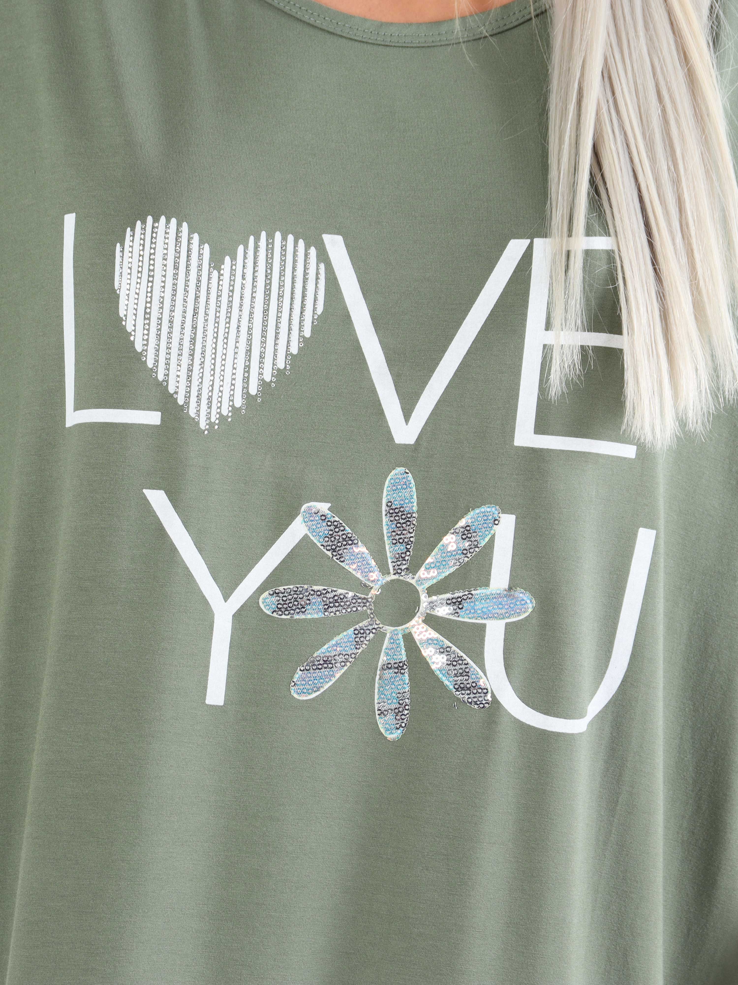 Edina - Plus size t-shirtkjole i viskoseblanding med tryk